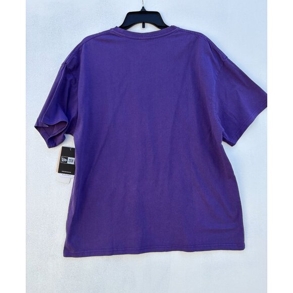 Los Angeles Lakers Purple Graphic Tee By New Era Basketball Design Short Sleeve - Picture 2 of 5
